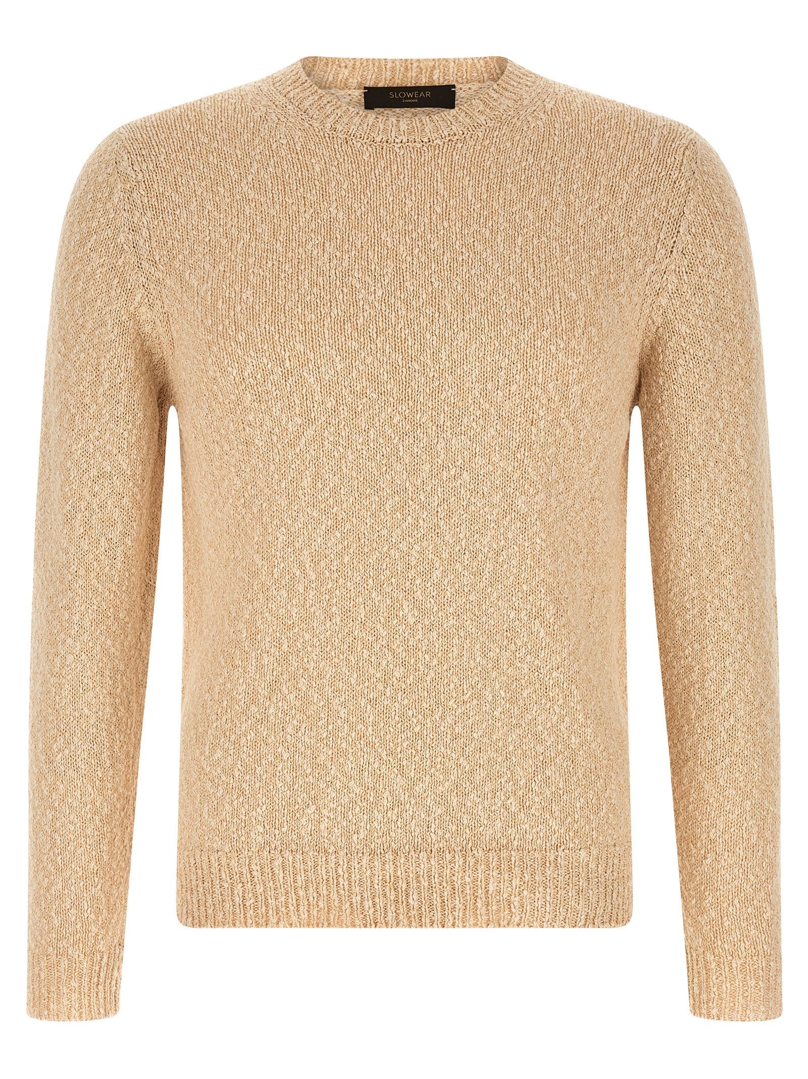 Zanone Two Tone Yarn Sweater Beige
