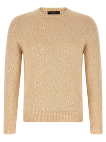 Zanone Two Tone Yarn Sweater Beige