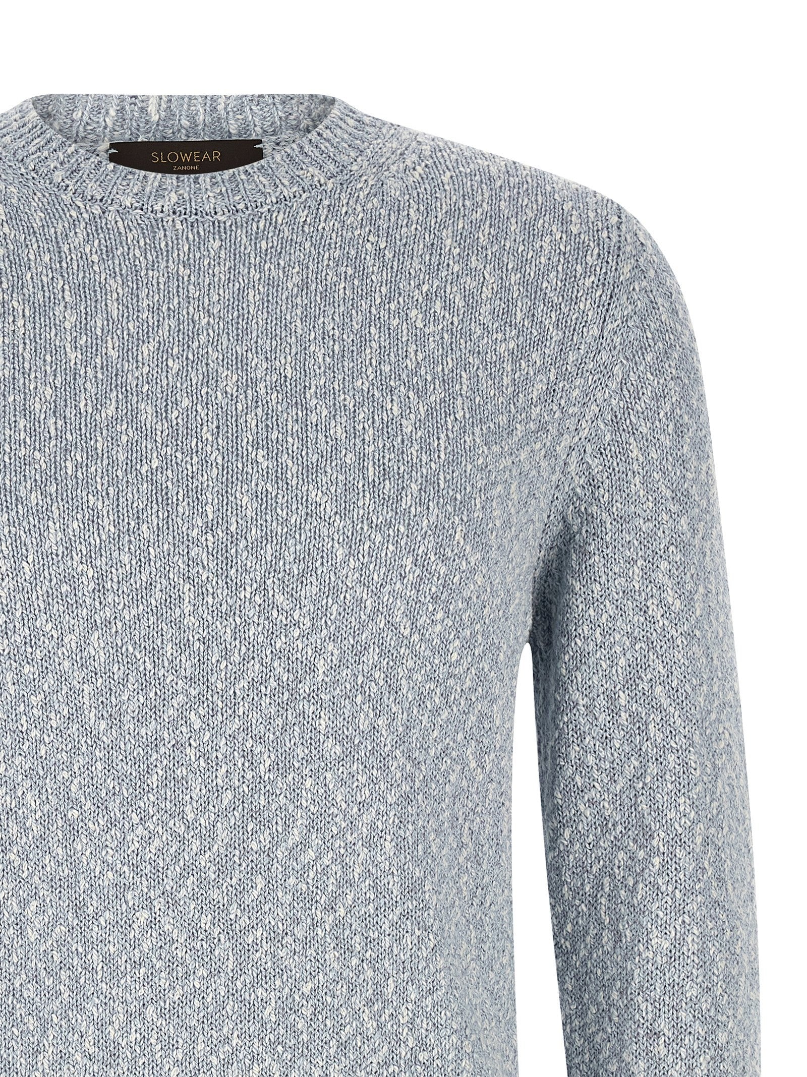 Zanone Two Tone Yarn Sweater Blue