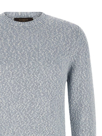 Zanone Two Tone Yarn Sweater Blue
