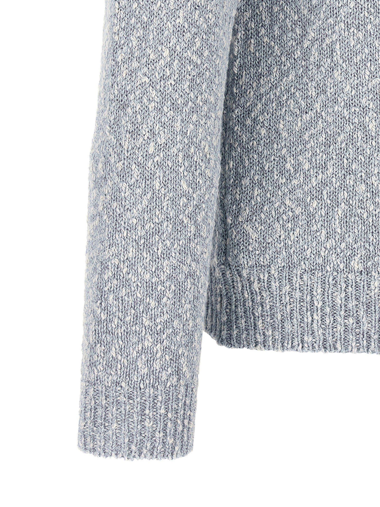 Zanone Two Tone Yarn Sweater Blue