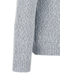 Zanone Two Tone Yarn Sweater Blue