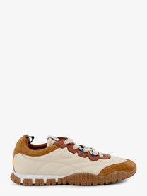 Miu Miu Women's Tyre Technical Fabric and Suede Sneakers White