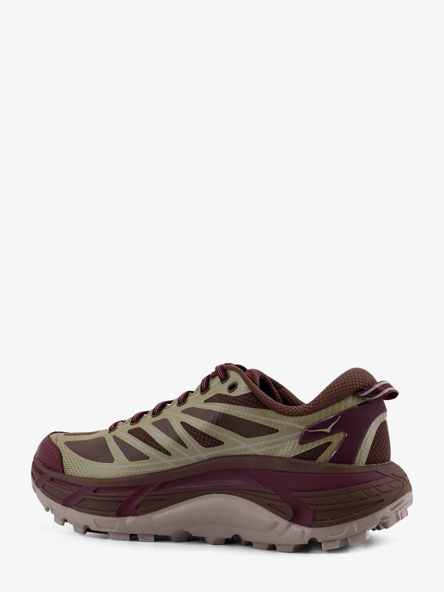 Hoka Men's Mafate Speed Mesh and Rubber Sneakers Red