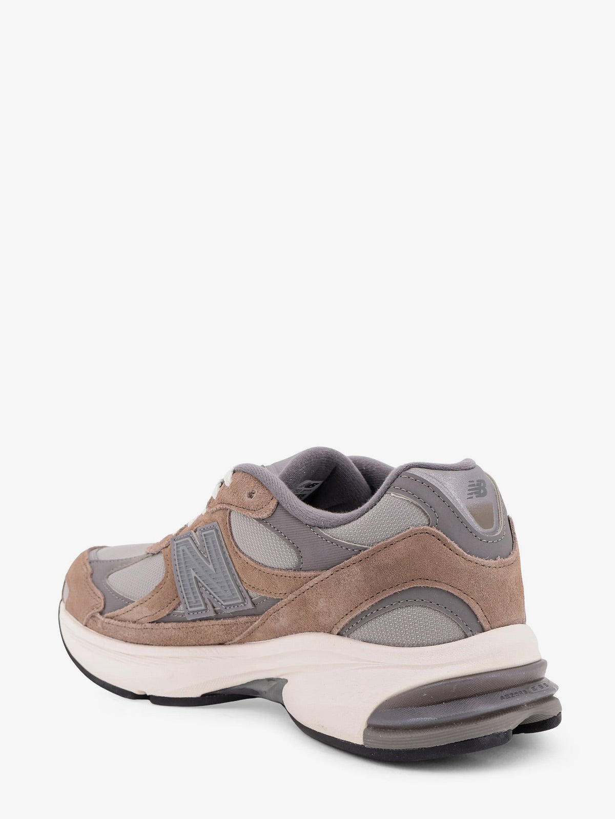New Balance Men's Leather Sneakers Grey, view 3