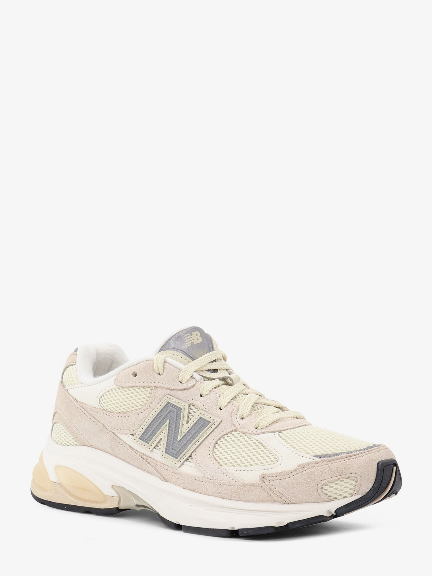 New Balance Men's Mesh and Suede Sneakers TIMBERWOLF