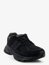 New Balance Men's Sneakers in Mesh and Suede Black