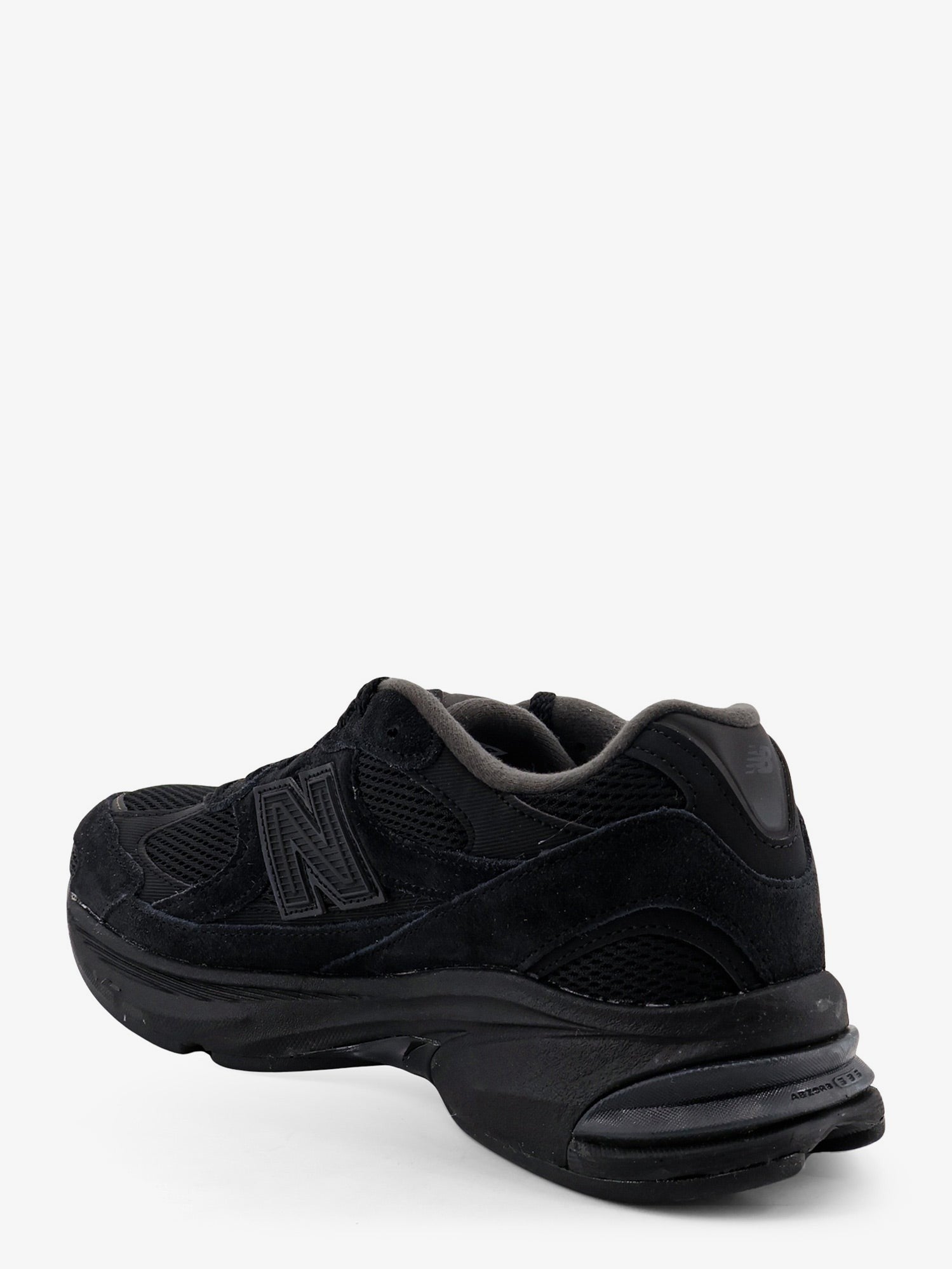 New Balance Men's Sneakers in Mesh and Suede Black