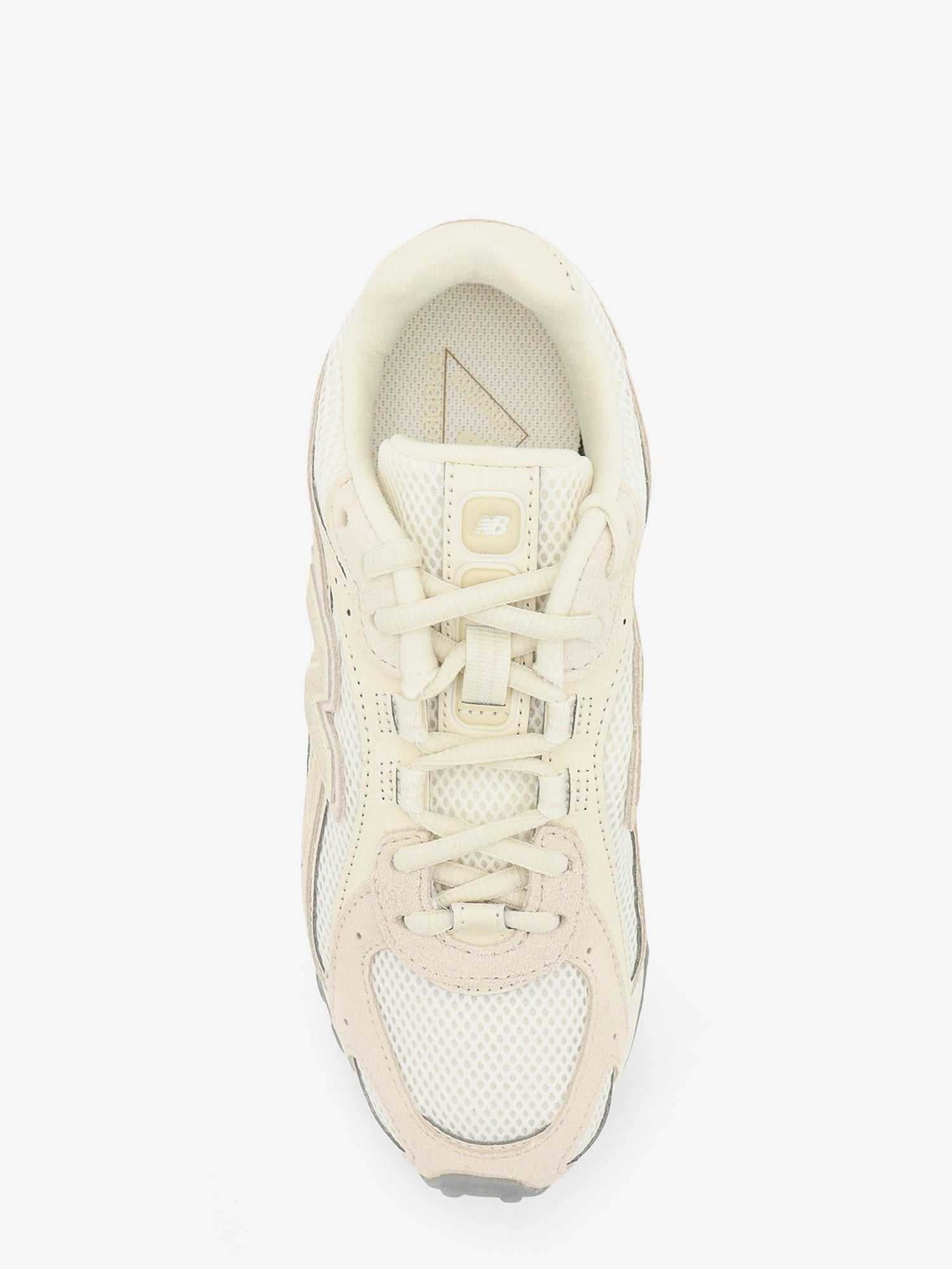 New Balance Women's Mesh and Suede Sneakers White