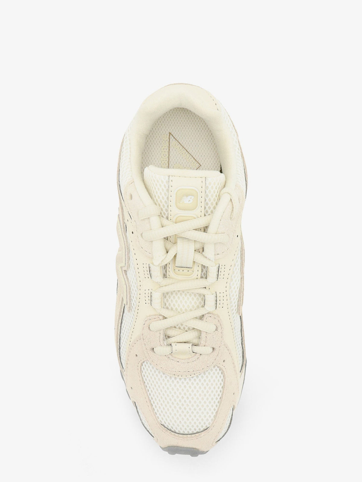 New Balance Women's Mesh and Suede Sneakers White, view 5