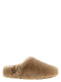 UGG Brown Elea Fluffed Sabots Brown