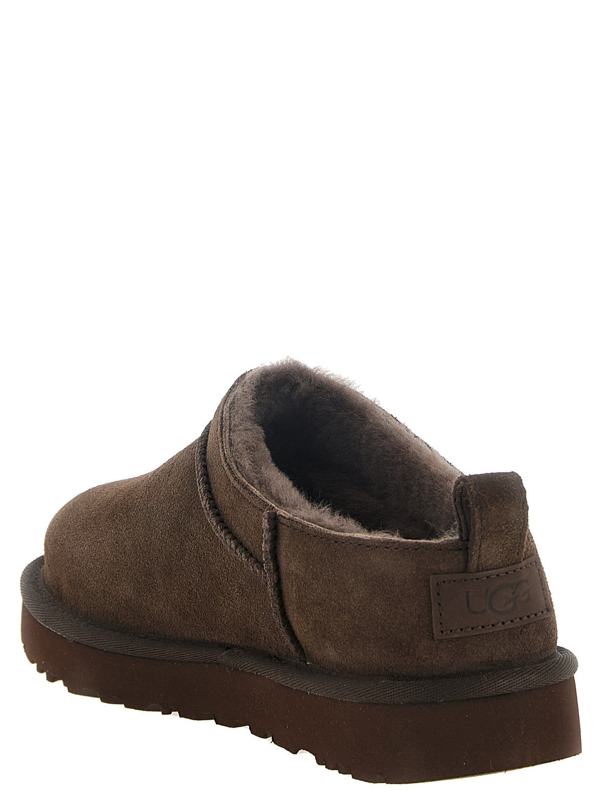 UGG Classic Micro Dark Brown Ankle Boots Brown, view 3