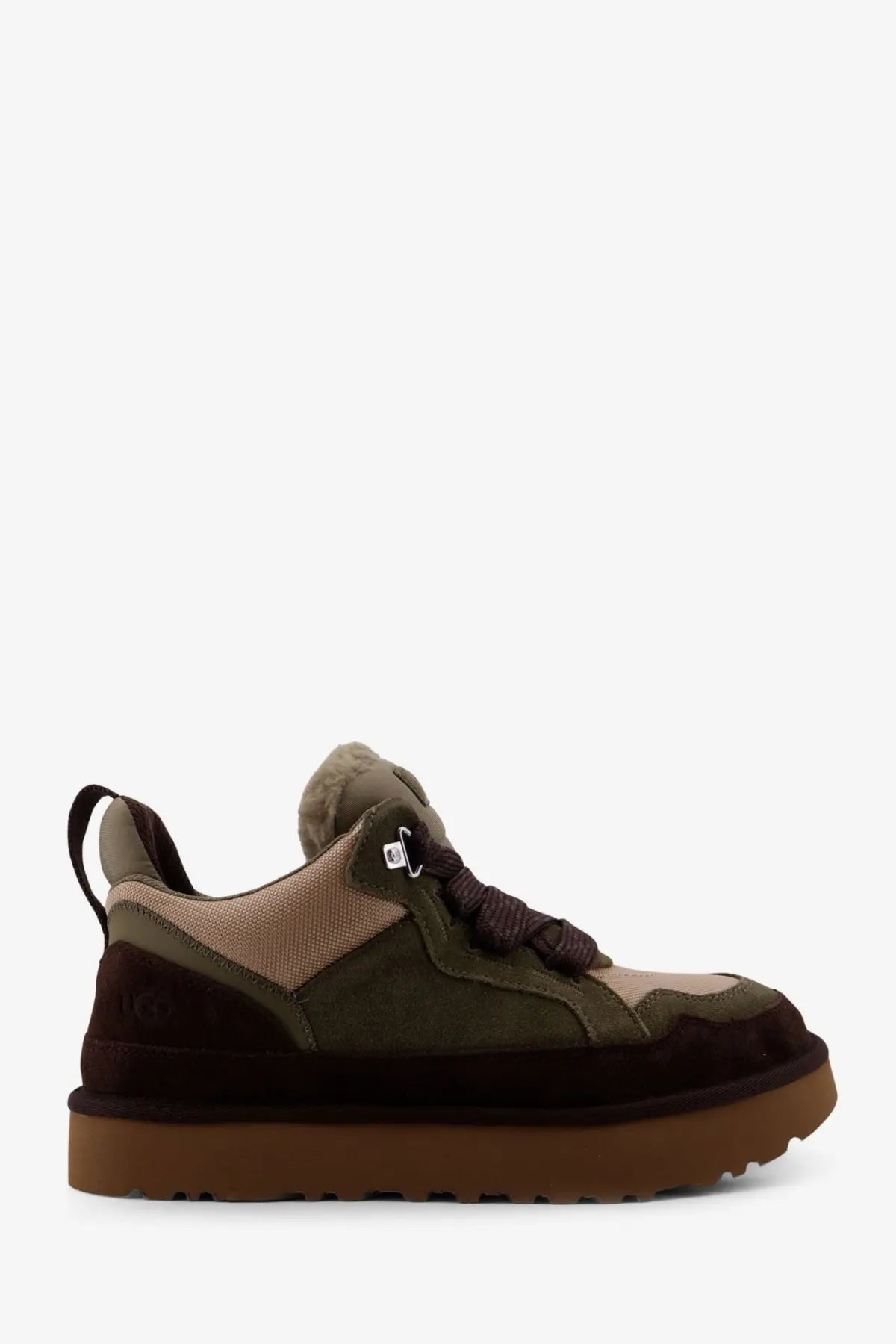 UGG Men's Lowmel Suede and Nylon Sneakers Green