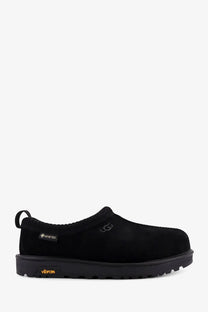 Ugg men’s tasman gtx slip black shoe with suede upper and rubber sole for casual comfort and durability