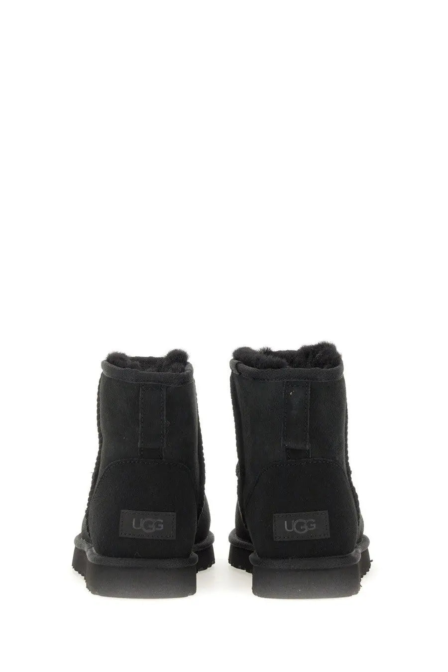 Ugg women’s boot classic mini black black booties with plush lining and matte finish for cozy wear