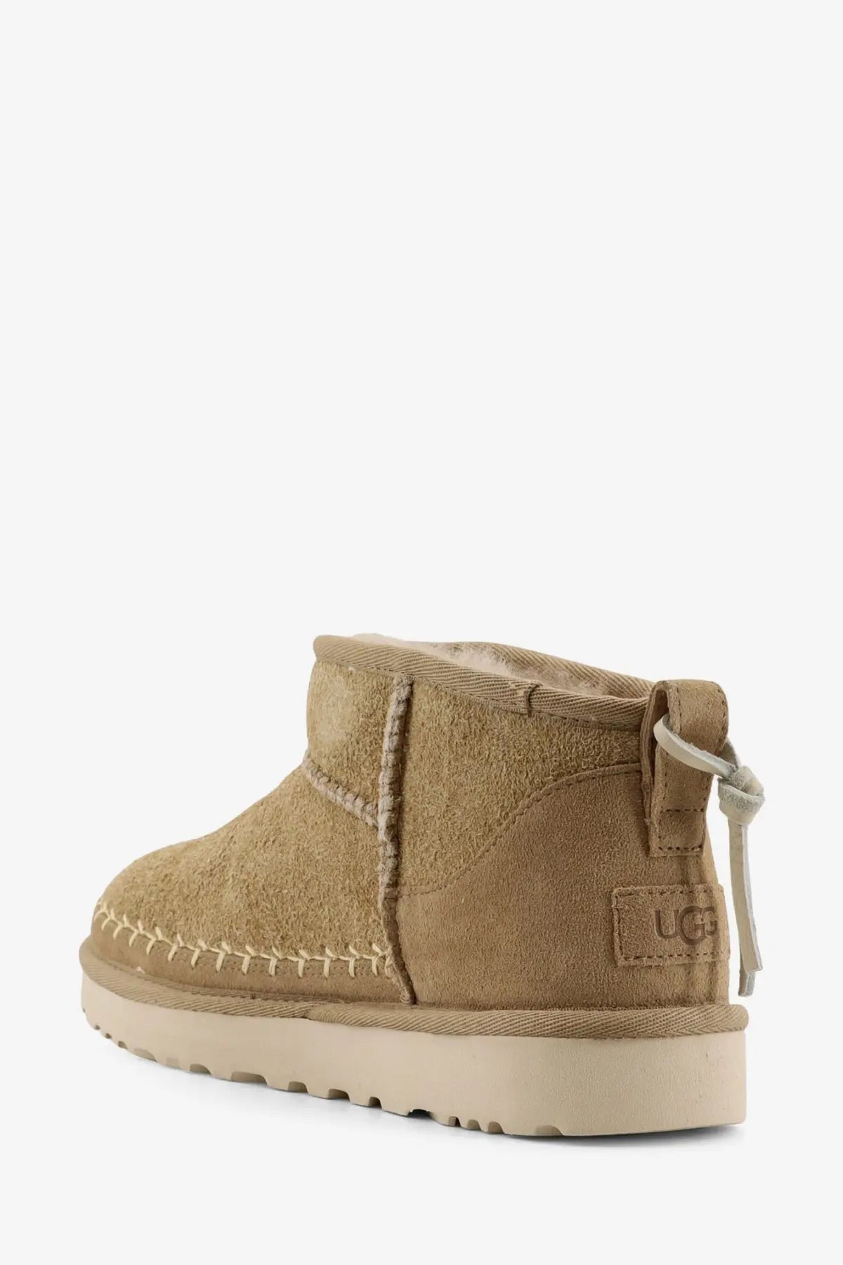 UGG Women's Classic Ultra Mini Biarritz Suede Ankle Boots Yellow, view 3