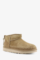 UGG Women's Classic Ultra Mini Biarritz Suede Ankle Boots Yellow, view 2