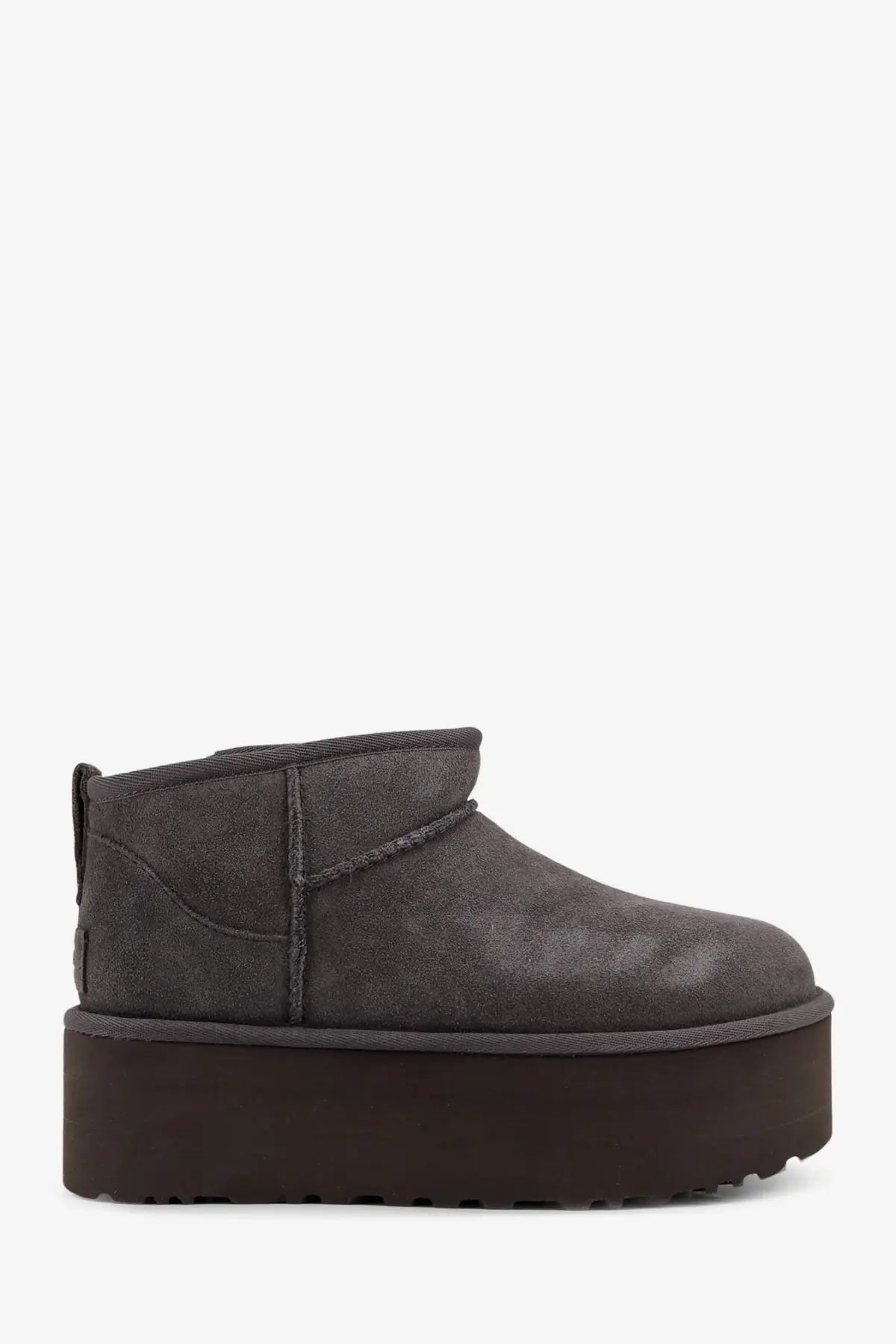 UGG Women's Classic Ultra Mini Platform Suede Ankle Boots Grey