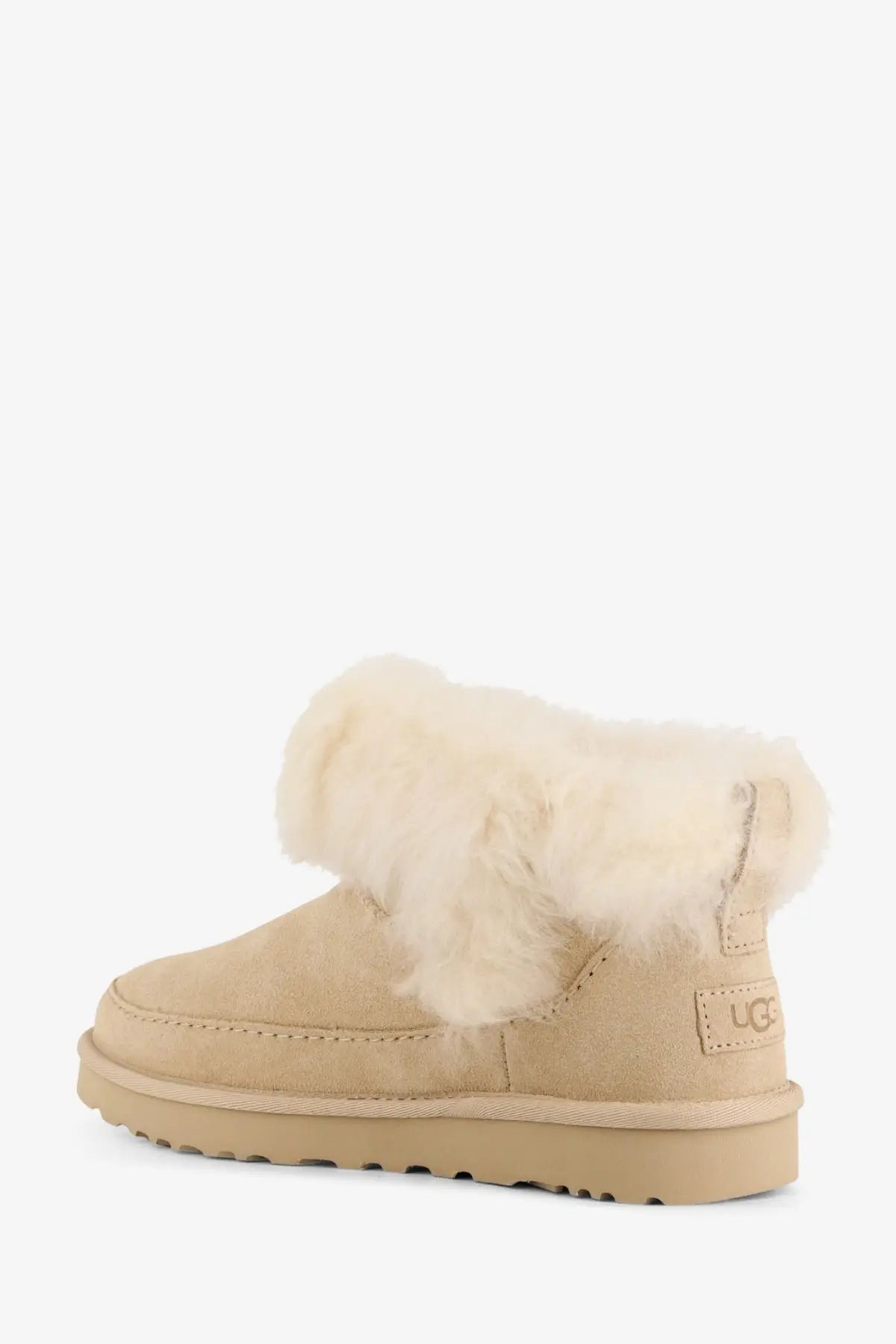 UGG Women's Classic Ultra Mini Suede Boots Beige, view 3