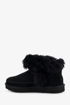 UGG Women's Classic Ultra Mini Suede Boots Black, view 3