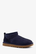 UGG Women's Classic Ultra Mini Suede Boots Blue, view 2