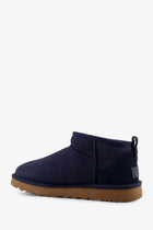 UGG Women's Classic Ultra Mini Suede Boots Blue, view 3