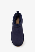 UGG Women's Classic Ultra Mini Suede Boots Blue, view 5