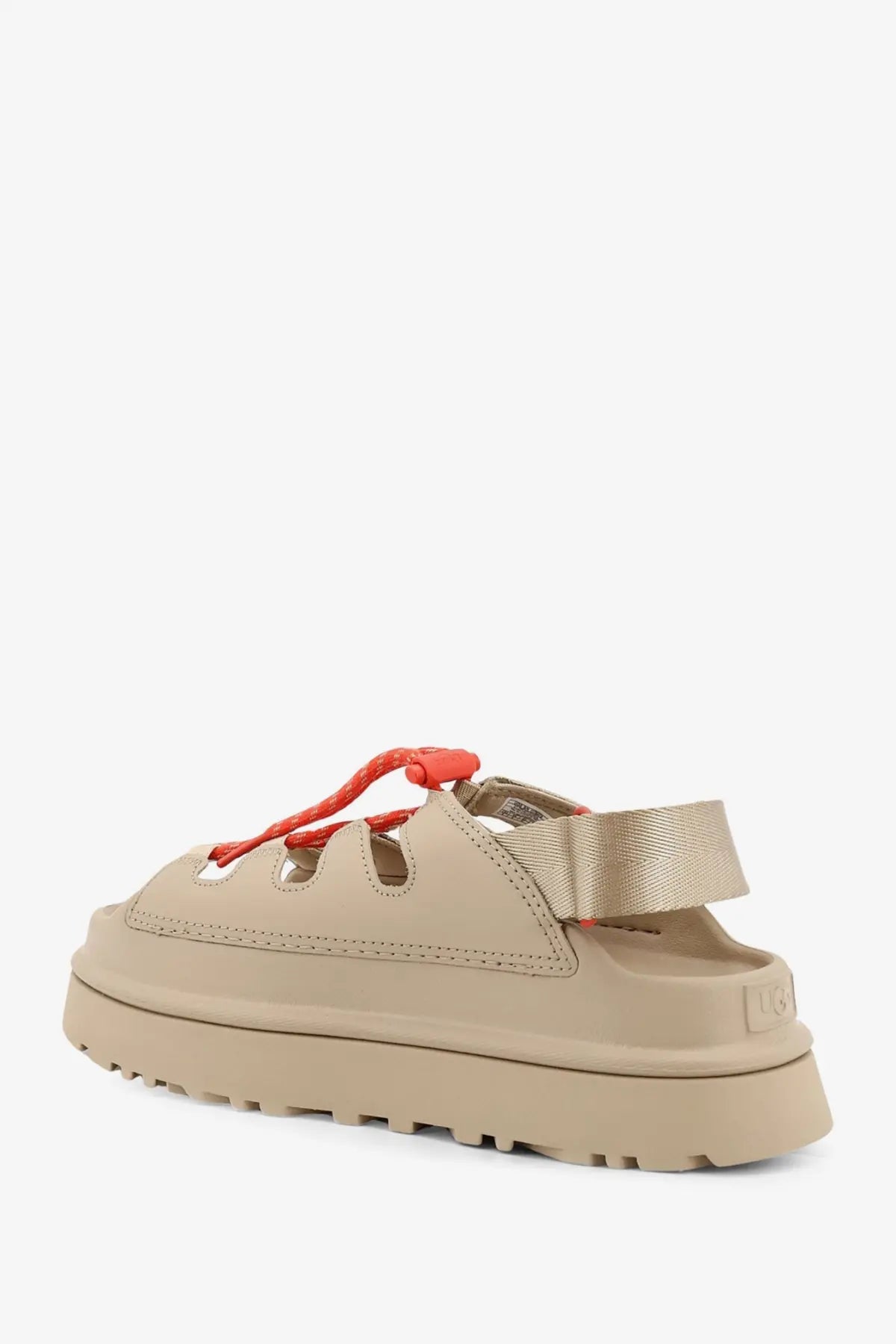 UGG Women's Goldenglow Leather Sandals Beige, view 3