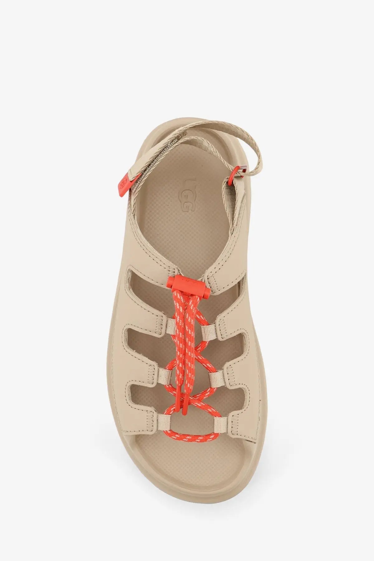 UGG Women's Goldenglow Leather Sandals Beige, view 5