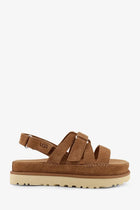 UGG Women's Goldenstar Gleam Sandals in Suede Brown