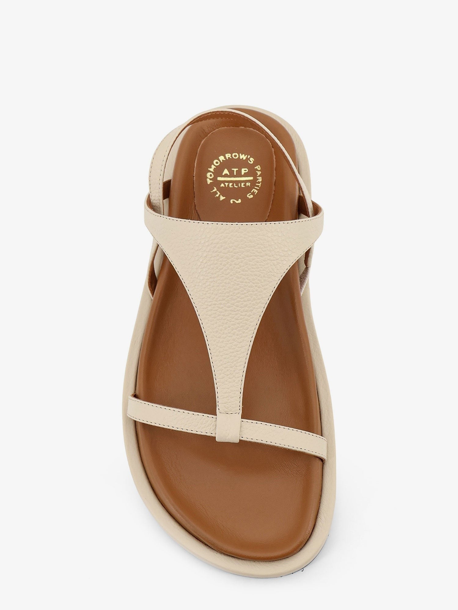 ATP Atelier Women's Ultimo Leather Sandals Gold
