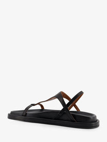 ATP Atelier Women's Ultimo Leather Sandals Black