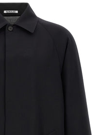 AURALEE Ultra Fine Wool Coat Blue, view 3