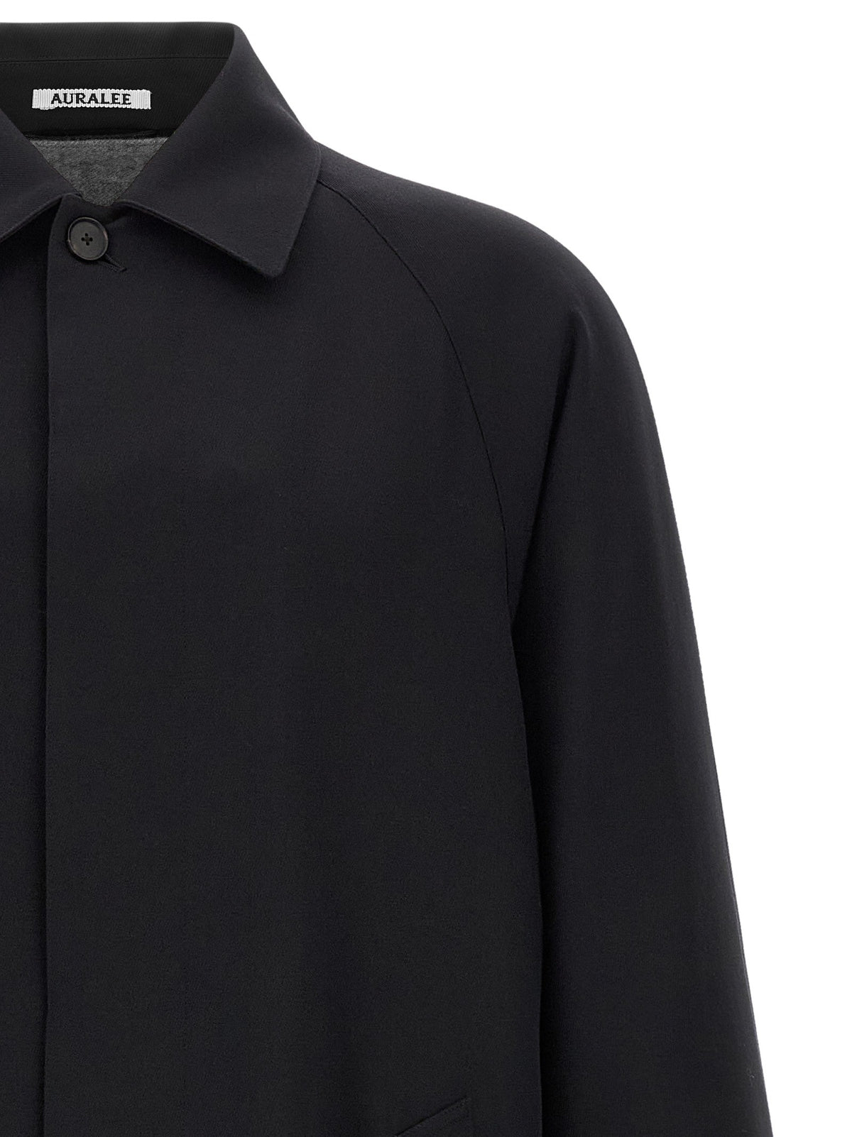 AURALEE Ultra Fine Wool Coat Blue, view 3