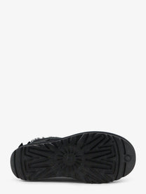 UGG Women's Ultra Mini Bailey Bow Suede Ankle Boot Black