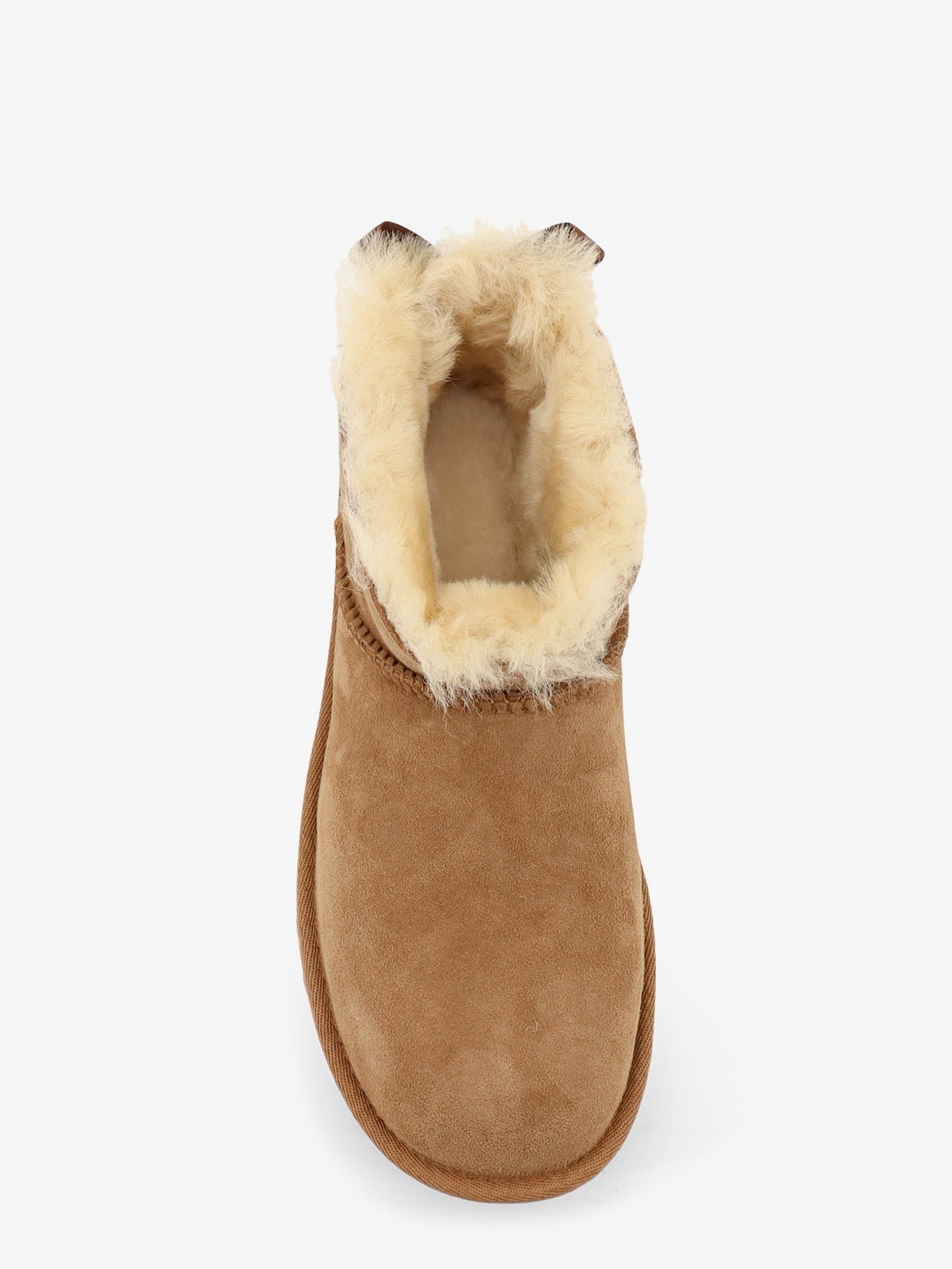 UGG Women's Ultra Mini Bailey Bow Suede Ankle Boot Brown