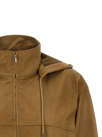 Auralee Ultra Thin Leather Jacket Brown