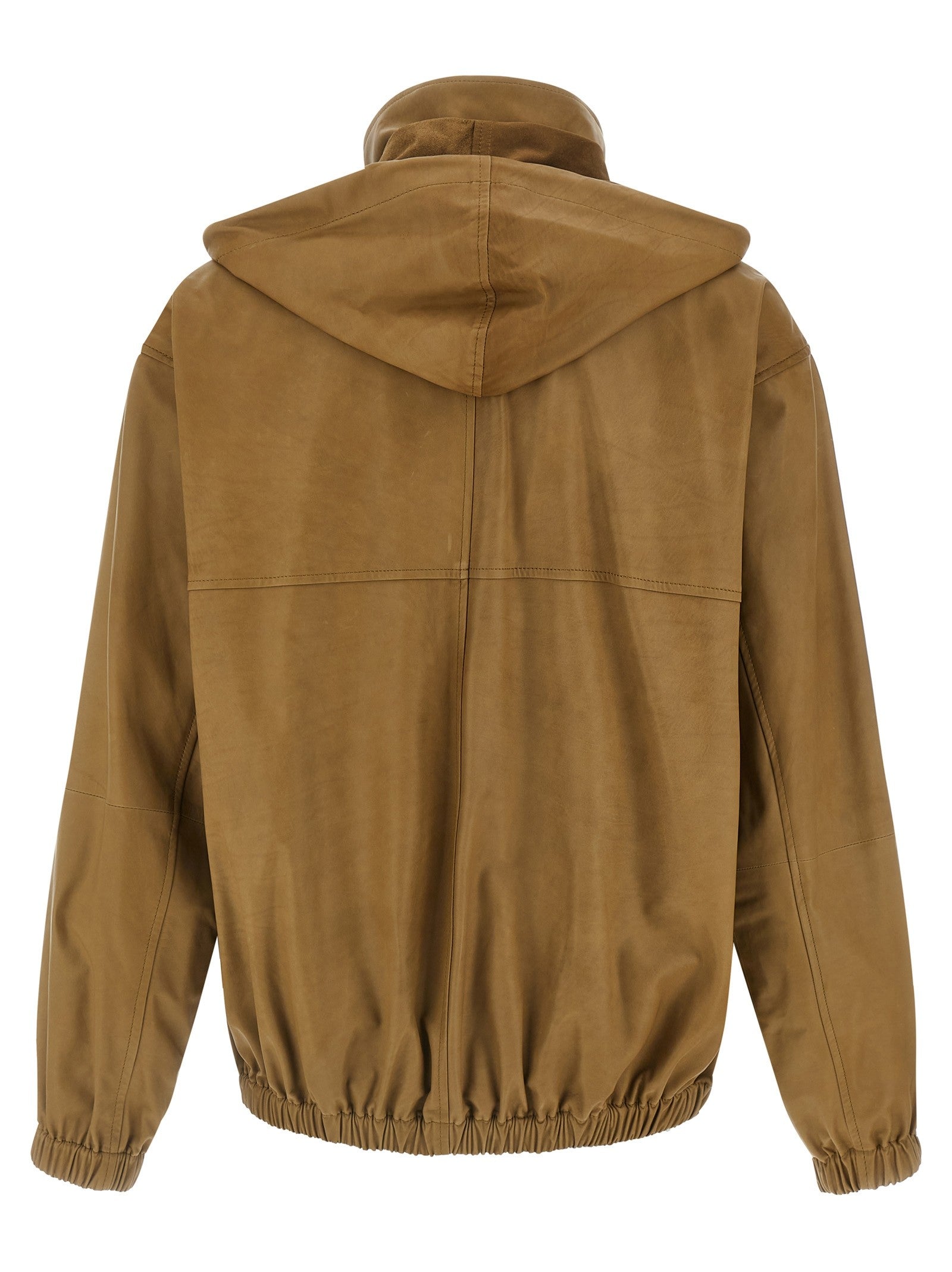 Auralee Ultra Thin Leather Jacket Brown