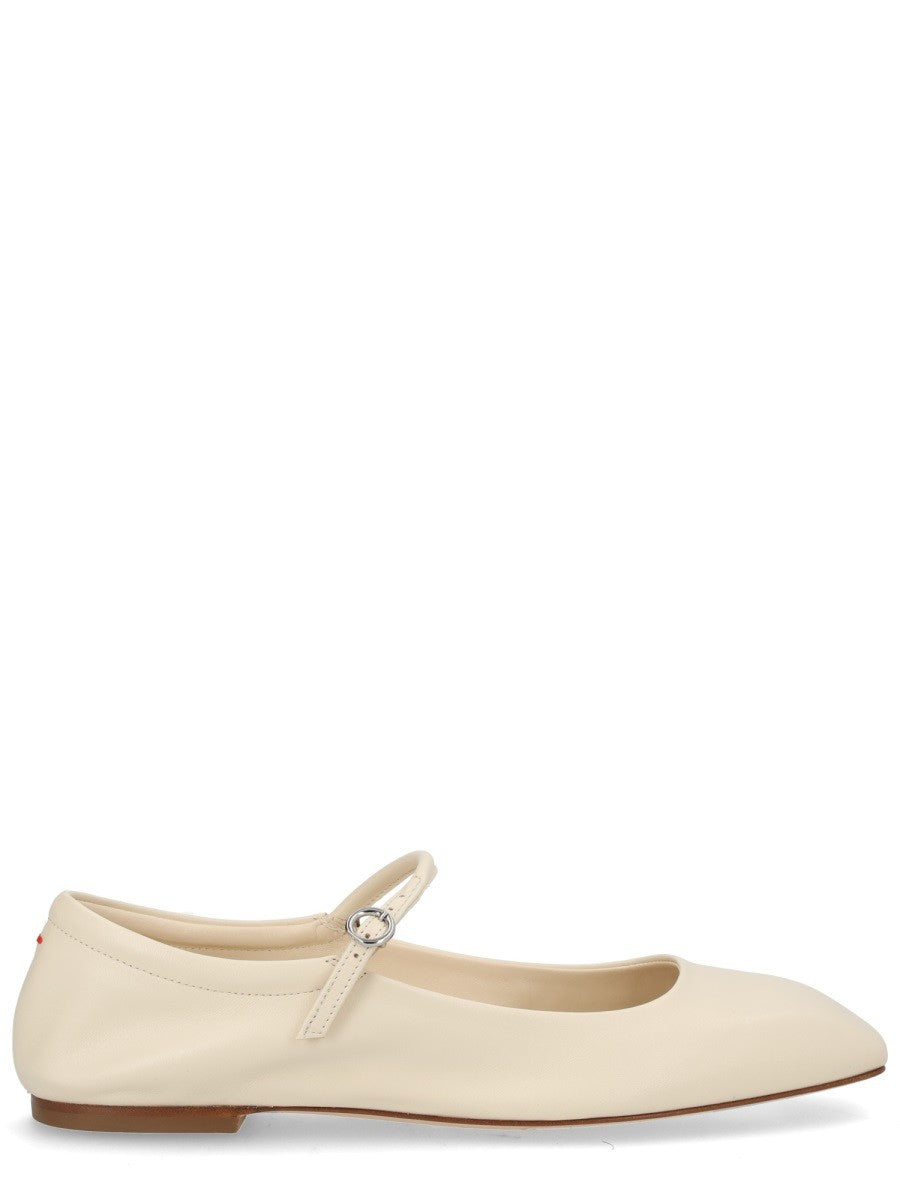 Aeyde Women's Uma Mary Jane Shoe White
