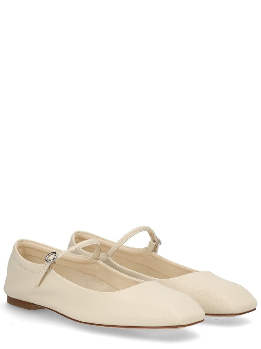 Aeyde Women's Uma Mary Jane Shoe White