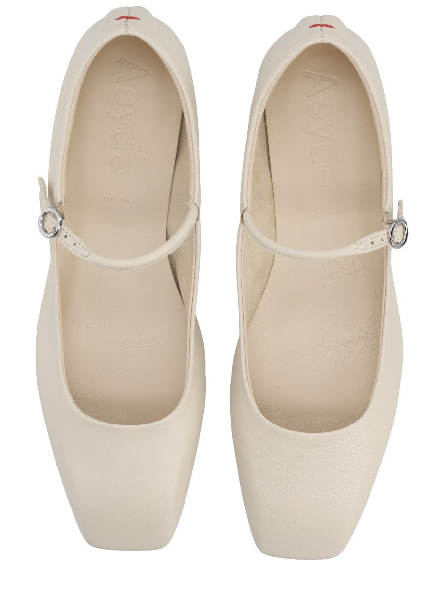Aeyde Women's Uma Mary Jane Shoe White Aeyde