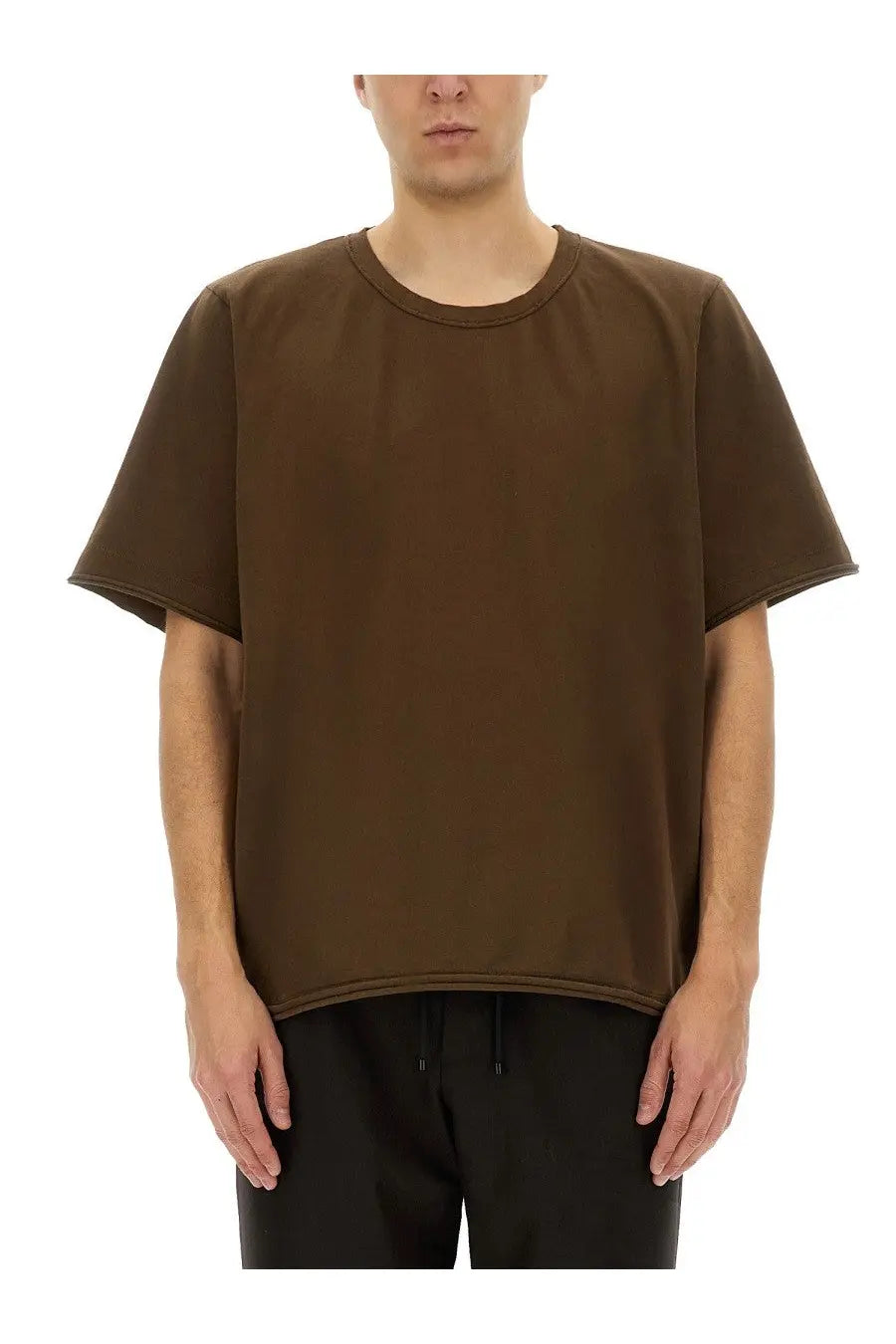 Uma Wang Men's Cotton Shirt Brown