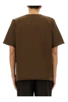 Uma Wang Men's Cotton Shirt Brown, view 3