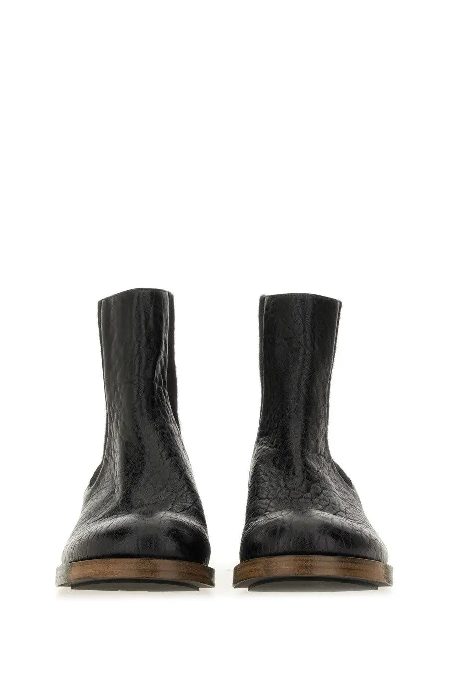 Uma Wang Men's Leather Boot Black, view 4