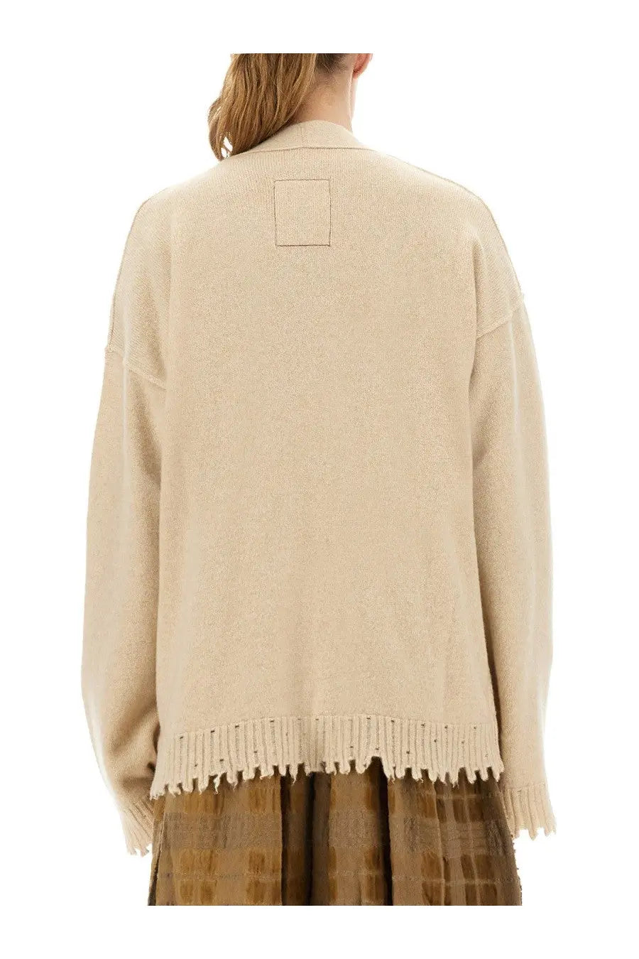 Uma Wang Women's Cashmere Cardigan Beige, view 4