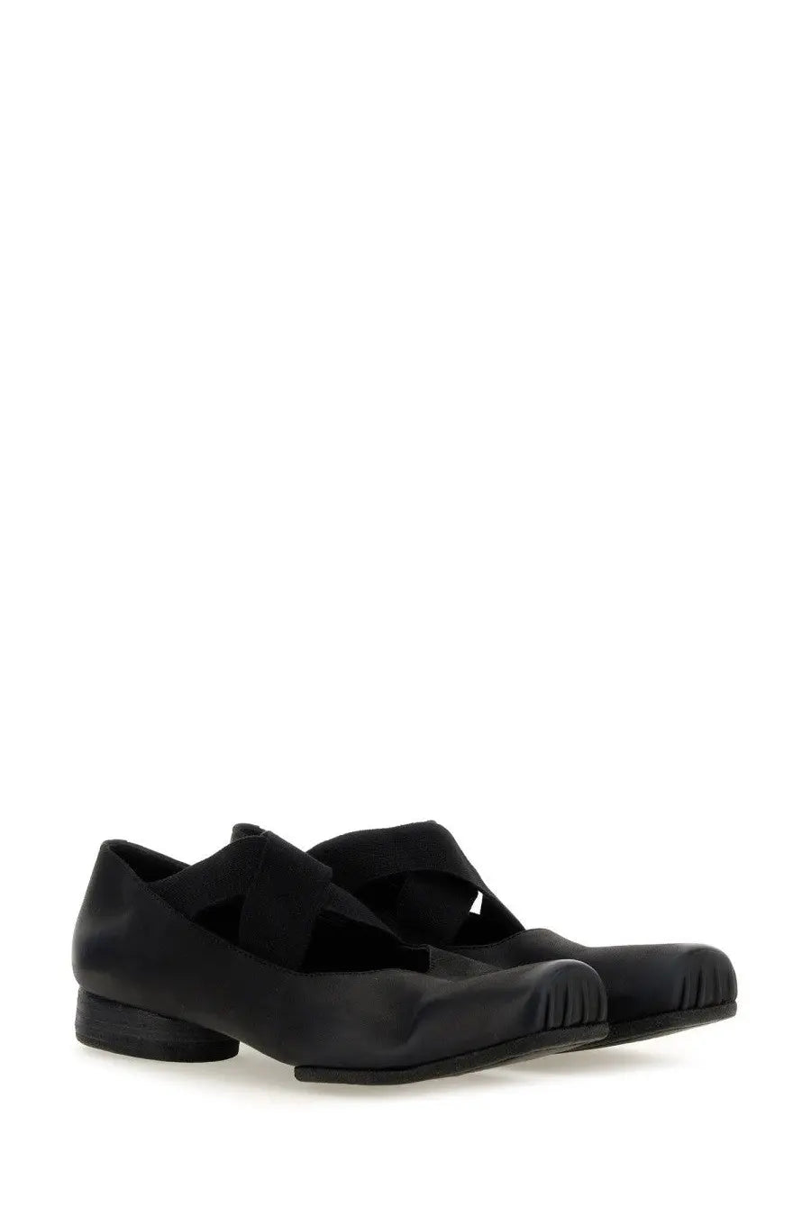 Uma Wang Women's Leather Ballet Flats Black, view 2