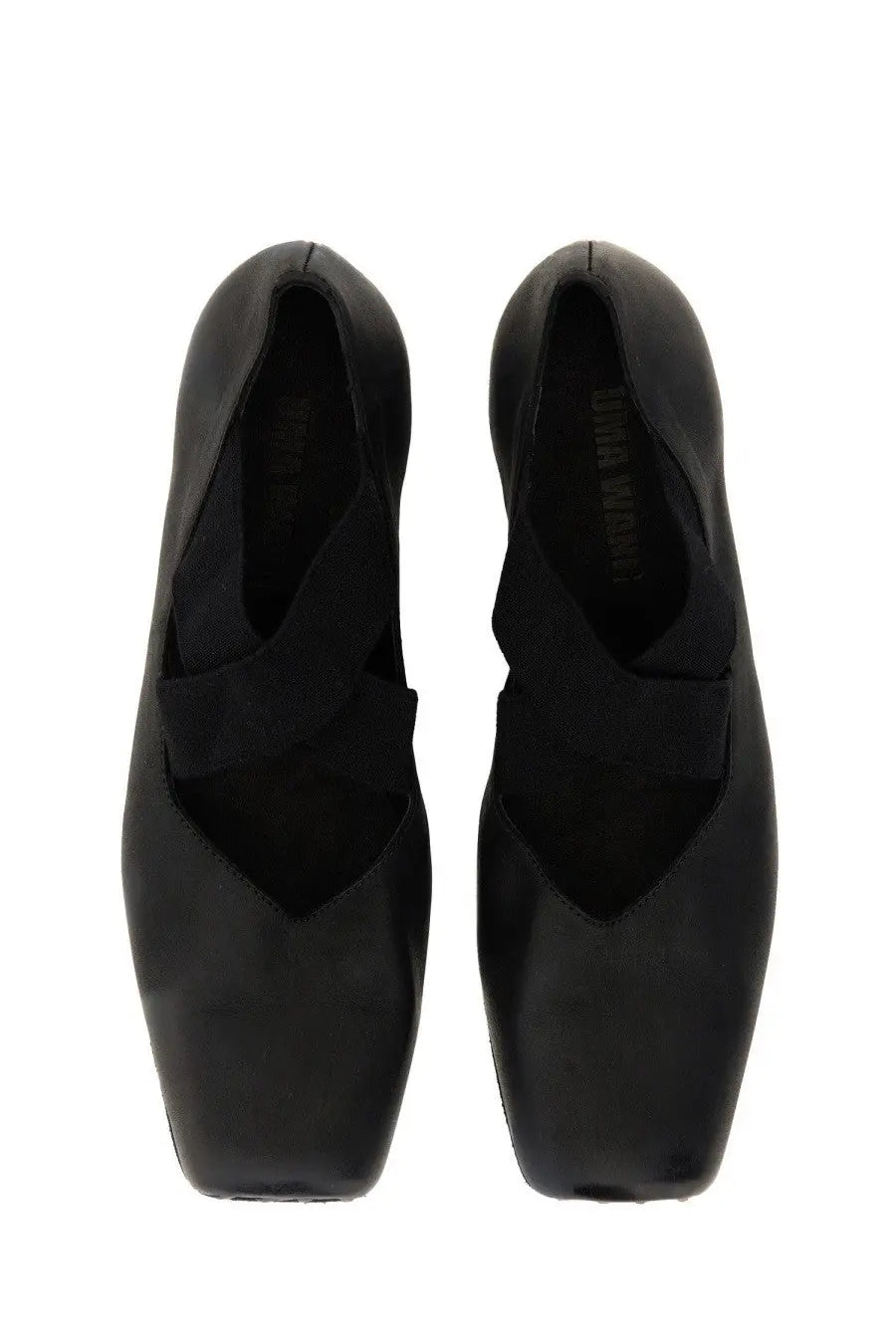 Uma Wang Women's Leather Ballet Flats Black, view 6