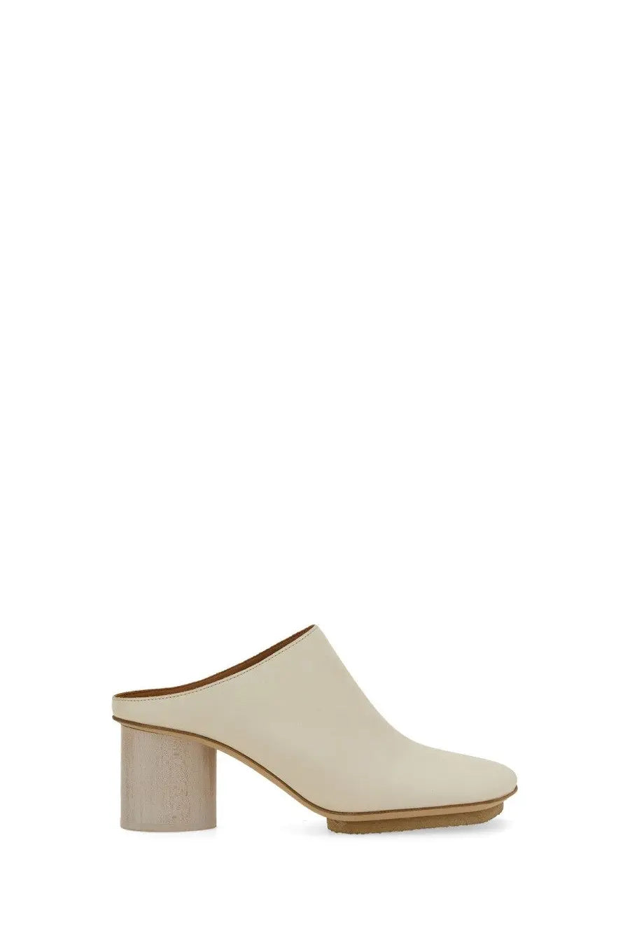Uma Wang Women's Leather Mule White