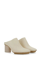 Uma Wang Women's Leather Mule White, view 3