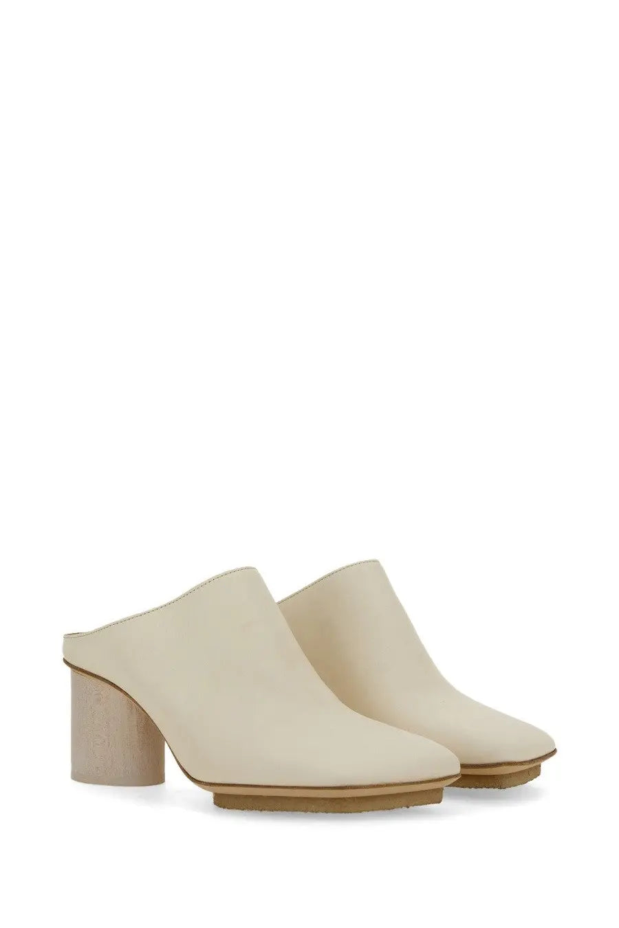 Uma Wang Women's Leather Mule White, view 3